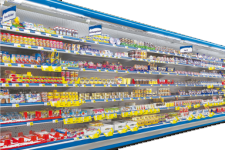 Refrigerated shelves (vertical refrigerated showcases)